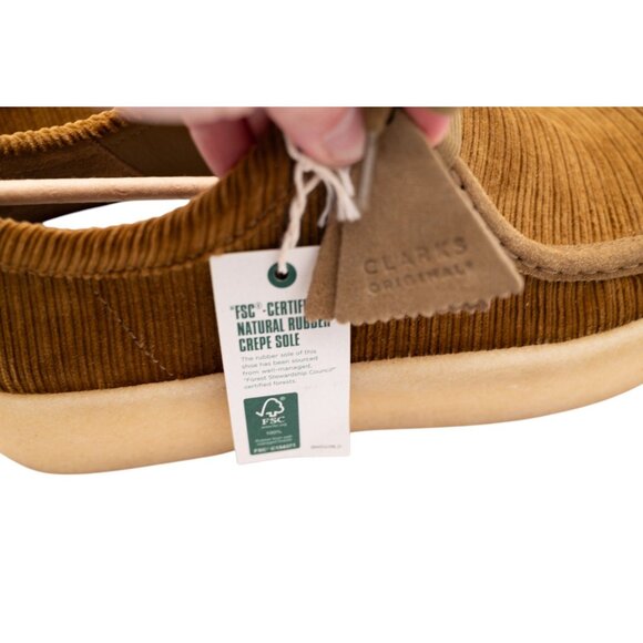 Clarks Tan Corduroy Sneakers - Picture 8 of 12